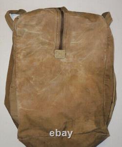 Vtg WWII Aviator's Kit Bag AN6505-1 2 Zippers Military US Army Air Force USAF