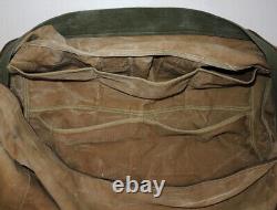 Vtg WWII Aviator's Kit Bag AN6505-1 2 Zippers Military US Army Air Force USAF