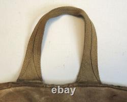 Vtg WWII Aviator's Kit Bag AN6505-1 2 Zippers Military US Army Air Force USAF