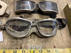 Vtg WWII USAAF Army Air Force WW2 AN6530 Flying Goggles Military Aviation Pilot
