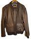 Willis & Geiger Air Force Us Army A2 Brown Leather Flight Jacket Sz 48