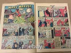 WOW Comics #30 MARY MARVEL 1944 WW2 WWII PSA RACIST PANELS OTTO BINDER FAWCETT