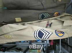 WW II 8th ARMY AIRFORCE IKE STYLE UNIFORM WITH METALS L@@K