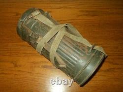 WW II German Army Air Force M30 GAS MASK & CANISTER NAMED NICE