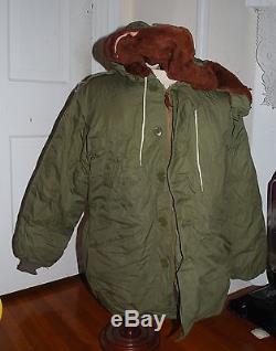 WW-II U. S. Army Air Force Jacket Winter Flying, Type, B-9 Size 40 Lined