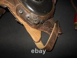 WW II US Army Air Force TYPE A-11 FLIGHT HELMET & EARHONES SUPERB