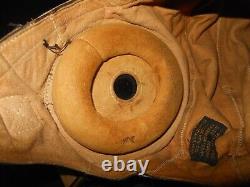 WW II US Army Air Force TYPE A-11 FLIGHT HELMET & EARHONES SUPERB