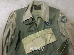 WW II USAAF ARMY AIR FORCE Flight Suit K-1 plus Survival Vest C-1, 2nd LT pilot