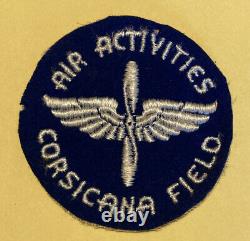 WW two Era US Army Air Force, air activities Corsicana Field patch