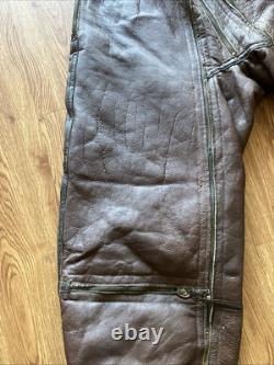 WW11 1940's US Army Air Force Shearling Flight Pants Trouser Size 38 R