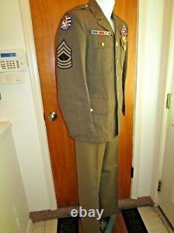 WW2, 1941, US Army Air Force, USAAF, Dress Service Uniform, Decorated