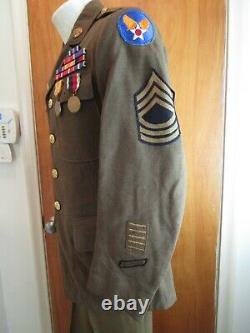 WW2, 1941, US Army Air Force, USAAF, Dress Service Uniform, Decorated