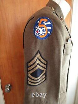 WW2, 1941, US Army Air Force, USAAF, Dress Service Uniform, Decorated