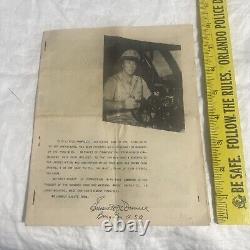 WW2 73rd Wing Paper Pamphlet Brigadier General Emmett O'Donnell Army Air Forces