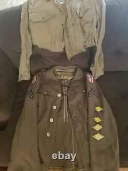 WW2 Army Air Corps China Burma India 10th Air Force Uniform Jacket. Dated 1943