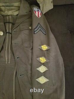 WW2 Army Air Corps China Burma India 10th Air Force Uniform Jacket. Dated 1943