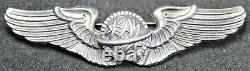WW2 Army Air Force Navigator 3 Sterling Silver Wings Pilot Early