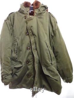 WW2 Army Air Force Style B-9 Parka 46R Fur Hood