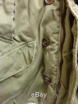 WW2 Army Air Force Style B-9 Parka 46R Fur Hood