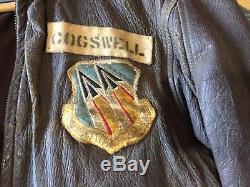 WW2 Army Air force G1 Leather Bomber Jacket NAMED