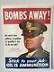 Ww2 Authentic Petroleum War Council Poster Hap Arnold Us Army Air Force General