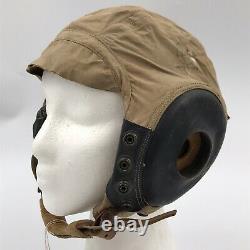 WW2 Bates Shoe Co US Army Air Forces Summer Flight Cap Size Large Spec AN-H-15