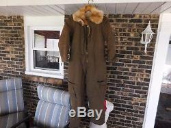 WW2 Japanese winter Flight suit of a army air force pilot 1942 rabbbit fur