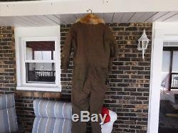 WW2 Japanese winter Flight suit of a army air force pilot 1942 rabbbit fur