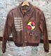 Ww2 Sgt Military Type A-2 Army Air Force Flight Leather Jacket 1942 42-18777 Htf
