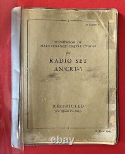 WW2 U. S Army Air Force Gibson Girl SCR-578 Survival Radio Transmitter Set