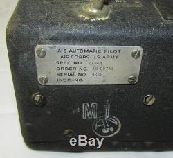 WW2 U. S. Army Air Forces A-5 Autopilot Control Box For Sperry S-1/M-2 Bombsight