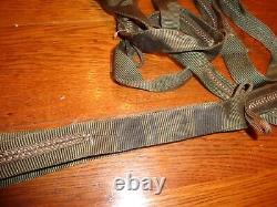 WW2 U. S. Army Air Forces Aircraft Straps withMetal Buckles Leather Straps Lot