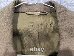 WW2 US 15th Army Air Force Sergeant Rank Ike Jacket Dated 1944 Laundry Number