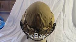 WW2 US ARMY AIR FORCE AN-H-15 FLIGHT HELMET WithGOOGLES (AUTHENTIC/RARE)