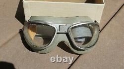 WW2 US ARMY AIR FORCE USAAF Chas Fischer AN-6530 Aviation FLIGHT FLYING Goggles