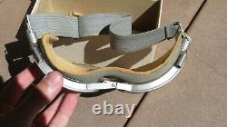 WW2 US ARMY AIR FORCE USAAF Chas Fischer AN-6530 Aviation FLIGHT FLYING Goggles