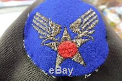 WW2 US Army 8th Air Force & HQ Theater Made Bullion Patches on Officer's Jacket