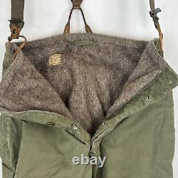 WW2 US Army A-9 Flight Bibs Pants Trousers 40 MFG Stagg Coat Co INC Air Forces