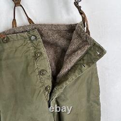 WW2 US Army A-9 Flight Bibs Pants Trousers 40 MFG Stagg Coat Co INC Air Forces