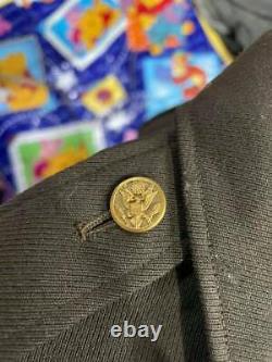 WW2 US Army Air Core Dress Jacket Vtg WWII 9th Airforce Pins