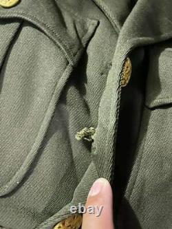 WW2 US Army Air Core Dress Jacket Vtg WWII 9th Airforce Pins