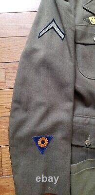 WW2 US Army Air Corps First Air Force Uniform-Named and Laundry Number