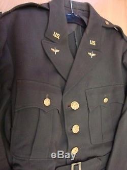 WW2 US Army Air Corps Officers Uniform Named B-17 Pilot 8th Air Force Group LOT