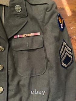 WW2 US Army Air Force 5th Air Force uniform Coat with laundry Mark ID