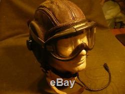WW2 US Army Air Force A-11, B-8 Goggles, Headset With 37-A-17 Throat Micophone