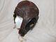 Ww2 Us Army Air Force A-11 Pilots Winter Flight Helmet Leather Size Large