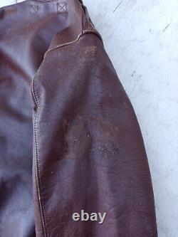 WW2 US Army Air Force A-2 Leather Jacket Size 40 J. A. Dubow MFG