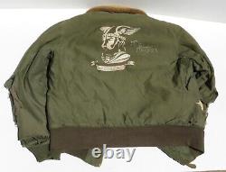 WW2 US Army Air Force B-15 Flight Jacket + B4 Bag Red Raiders 22nd Bomb Group