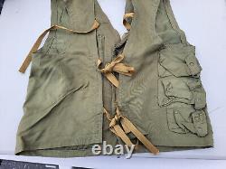 WW2 US Army Air Force C-1 Survival Vest MFG Lite Manufacturing Co. Unisize