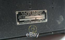 WW2 US Army Air Force Corp USAF B24 Type C1 Bomb Norden bombsight control box